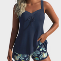 Tankini rinkinys su gėlių raštais