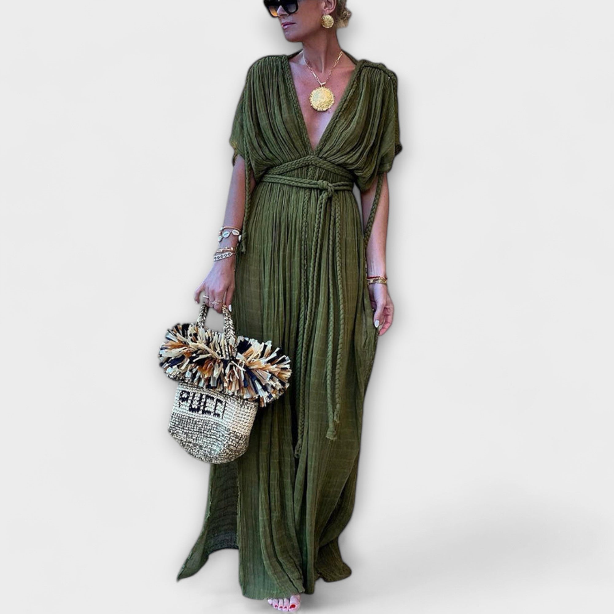 Kimono Maxi Suknelė Graikų Stiliumi