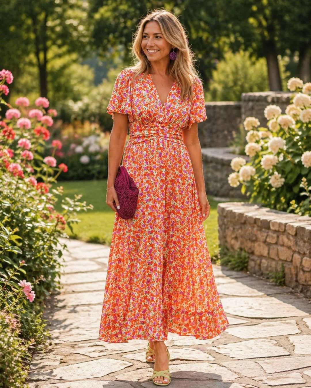 Alice Gėlėta Maxi Suknelė
