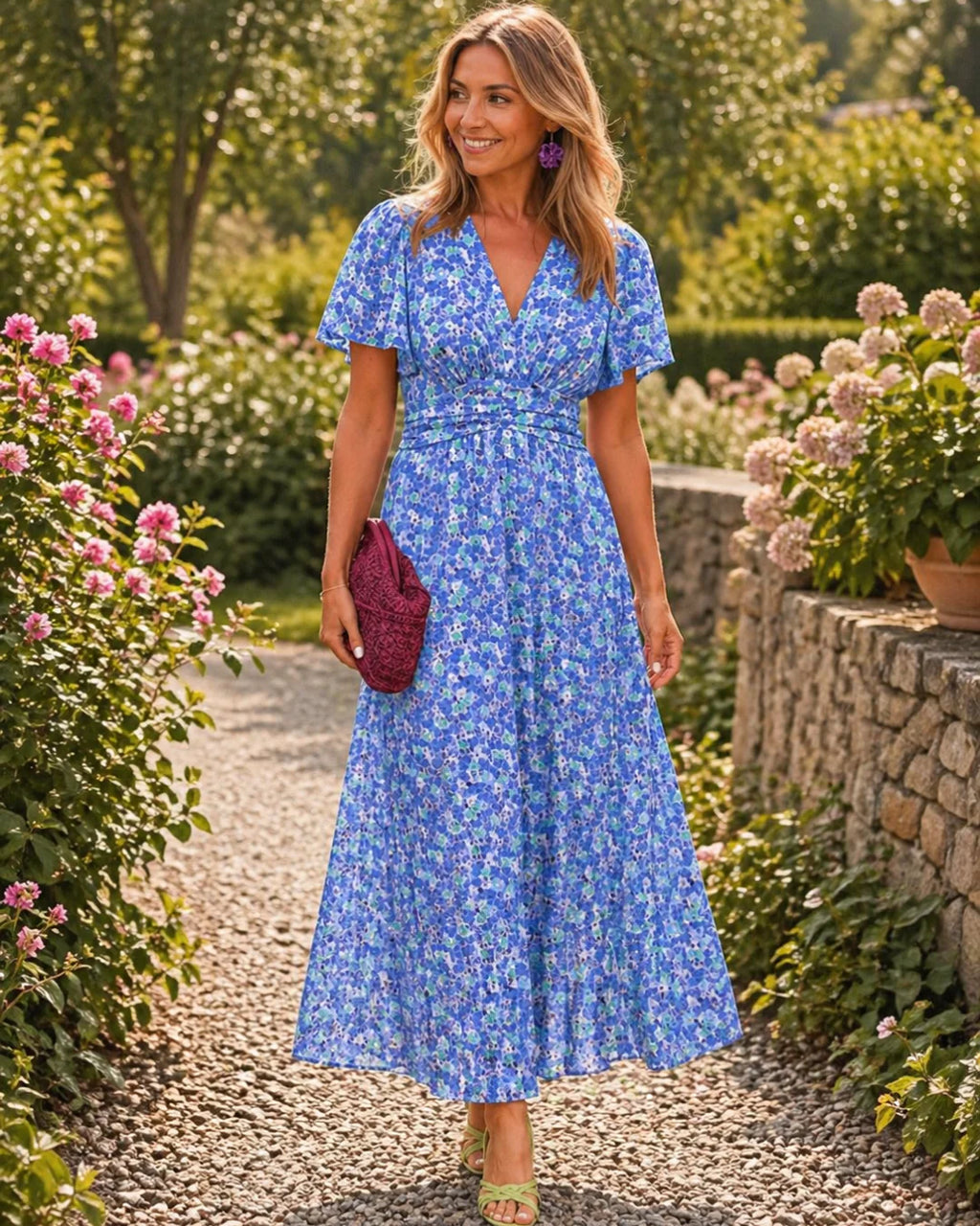 Alice Gėlėta Maxi Suknelė
