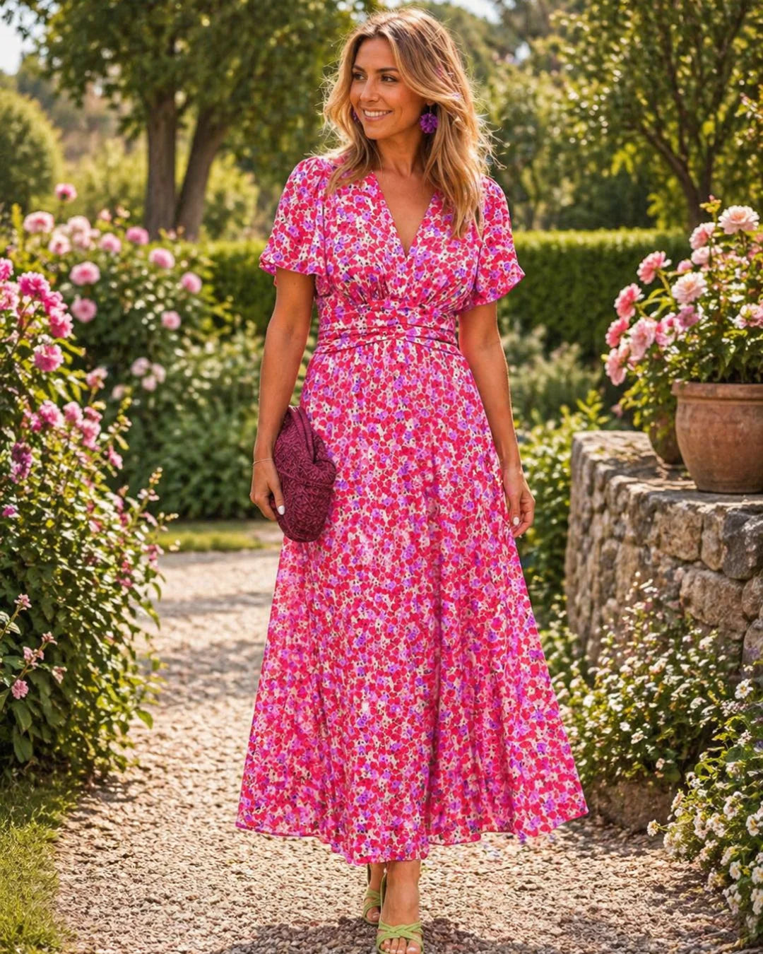 Alice Gėlėta Maxi Suknelė