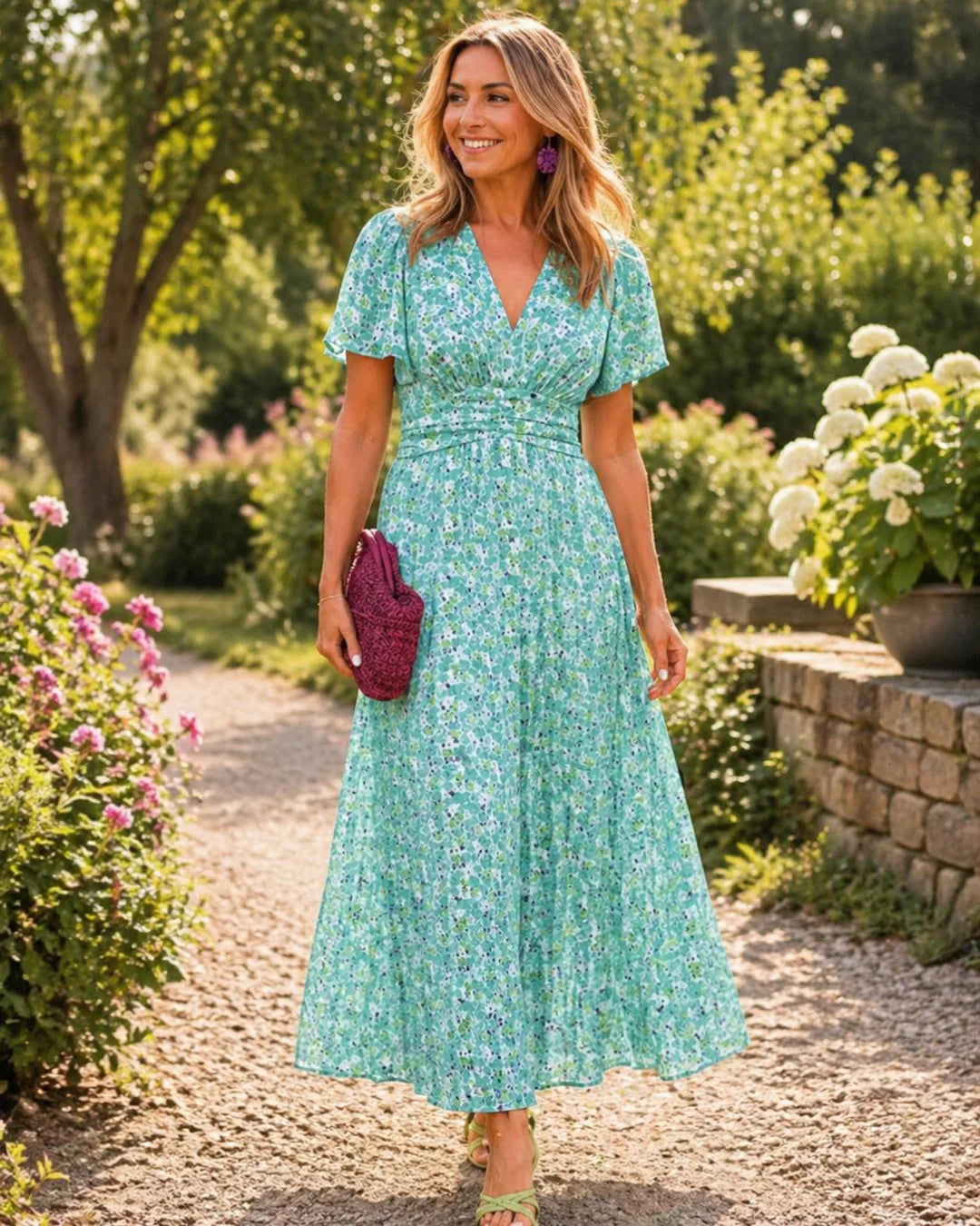Alice Gėlėta Maxi Suknelė