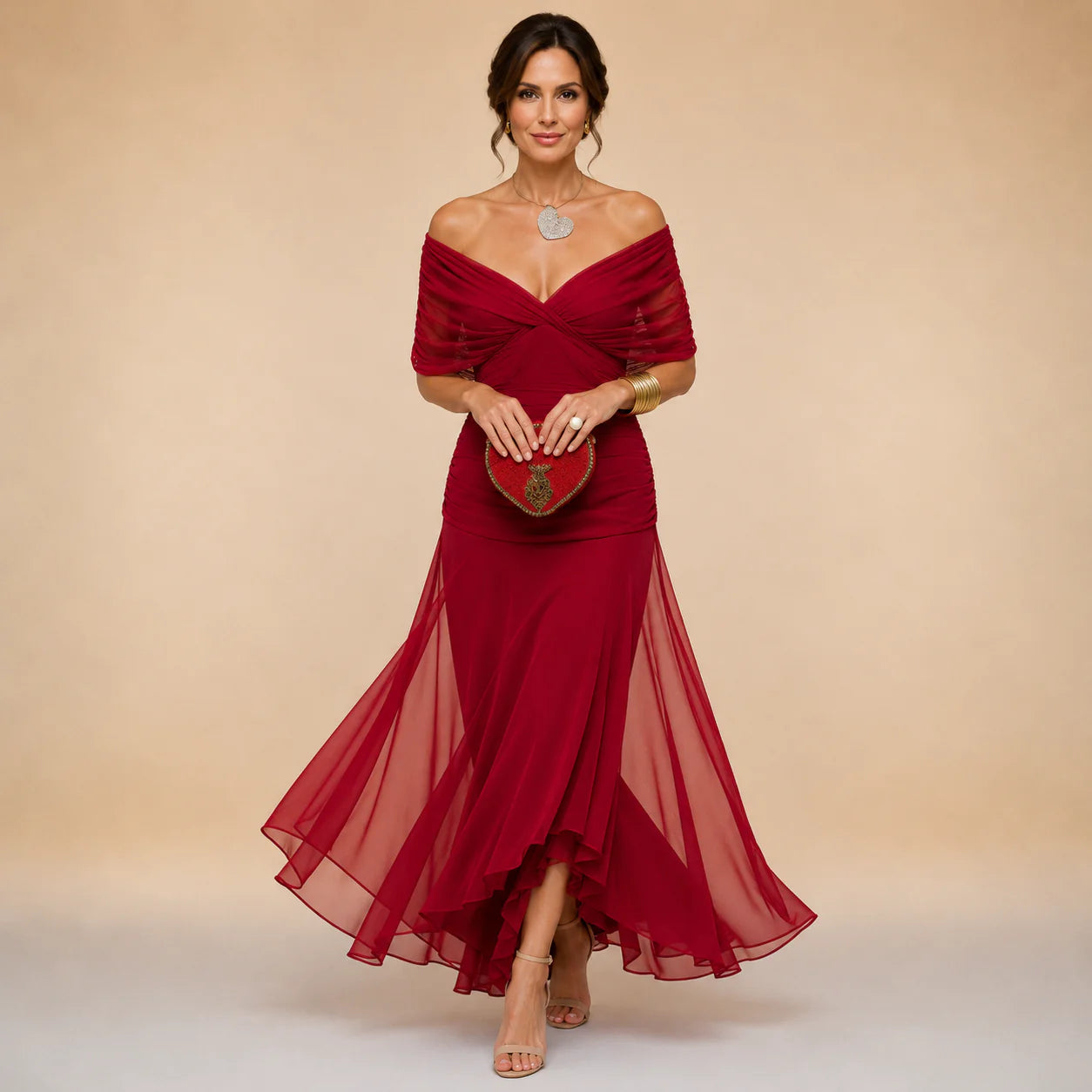 Leonora Elegantišką Maxi Suknelė