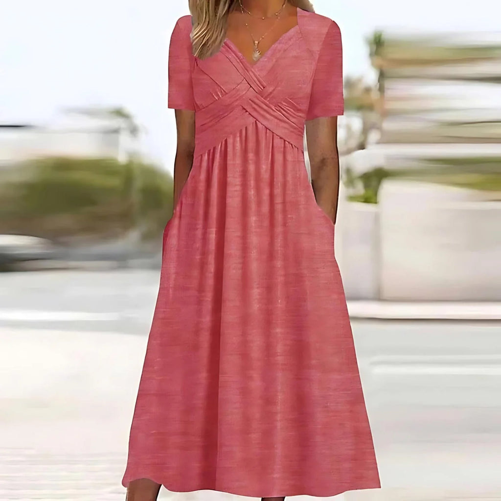 Isadora A Linijos Midi Suknelė