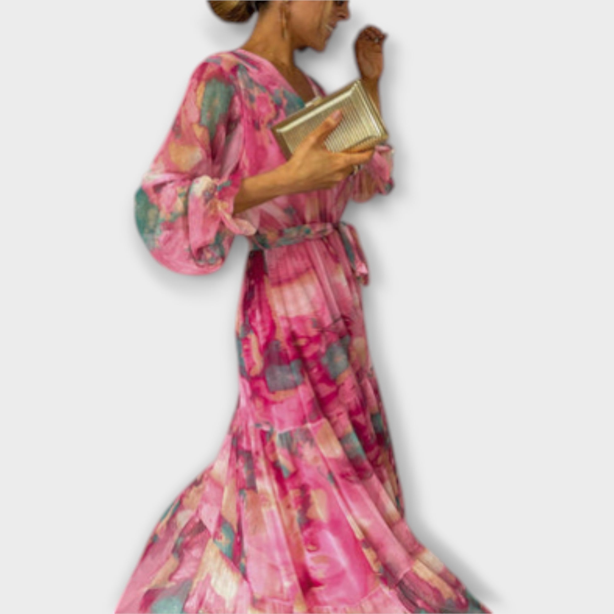 Evelyn - Maxi suknelė Aquarelle Dream